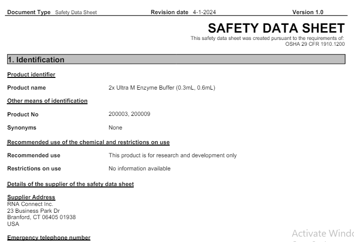 Safety Data Sheet