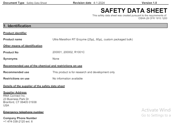 Safety Data Sheet
